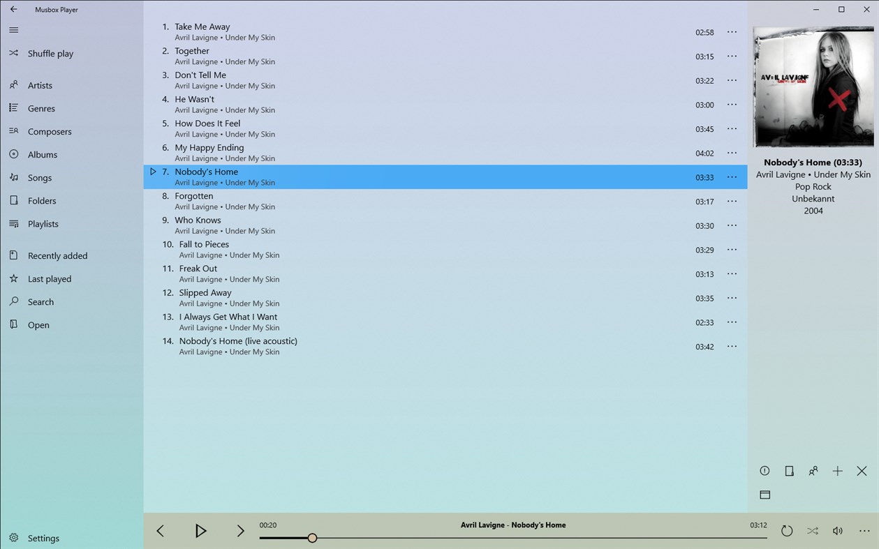#7. Musbox Player (Windows) Podle: neosonne