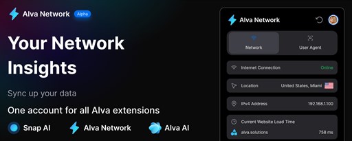 Alva Network - Your Network Insights marquee promo image