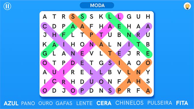  Caça Palavras: Portuguese Puzzle Game – Letras Grandes, Livro  com 80 Jogos & + de 1300 palavras, Grande Formato 21 x 29,7 cm