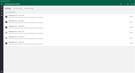 Brainloop Secure Client Screenshots 1