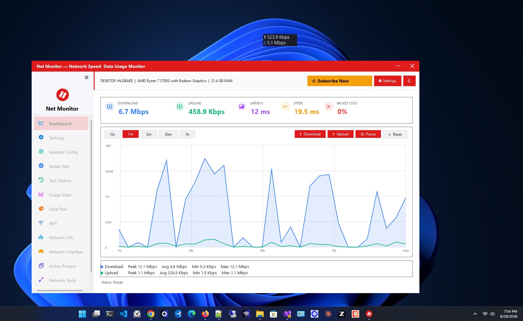 Net Monitor screenshot