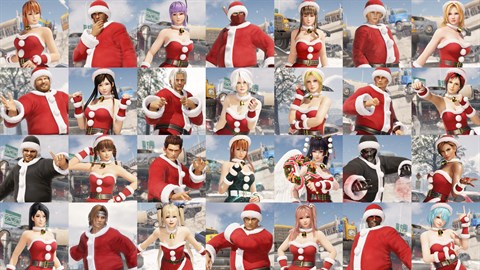 [Revival] Conjunto de Fatos Ajudante de Pai Natal para DOA6