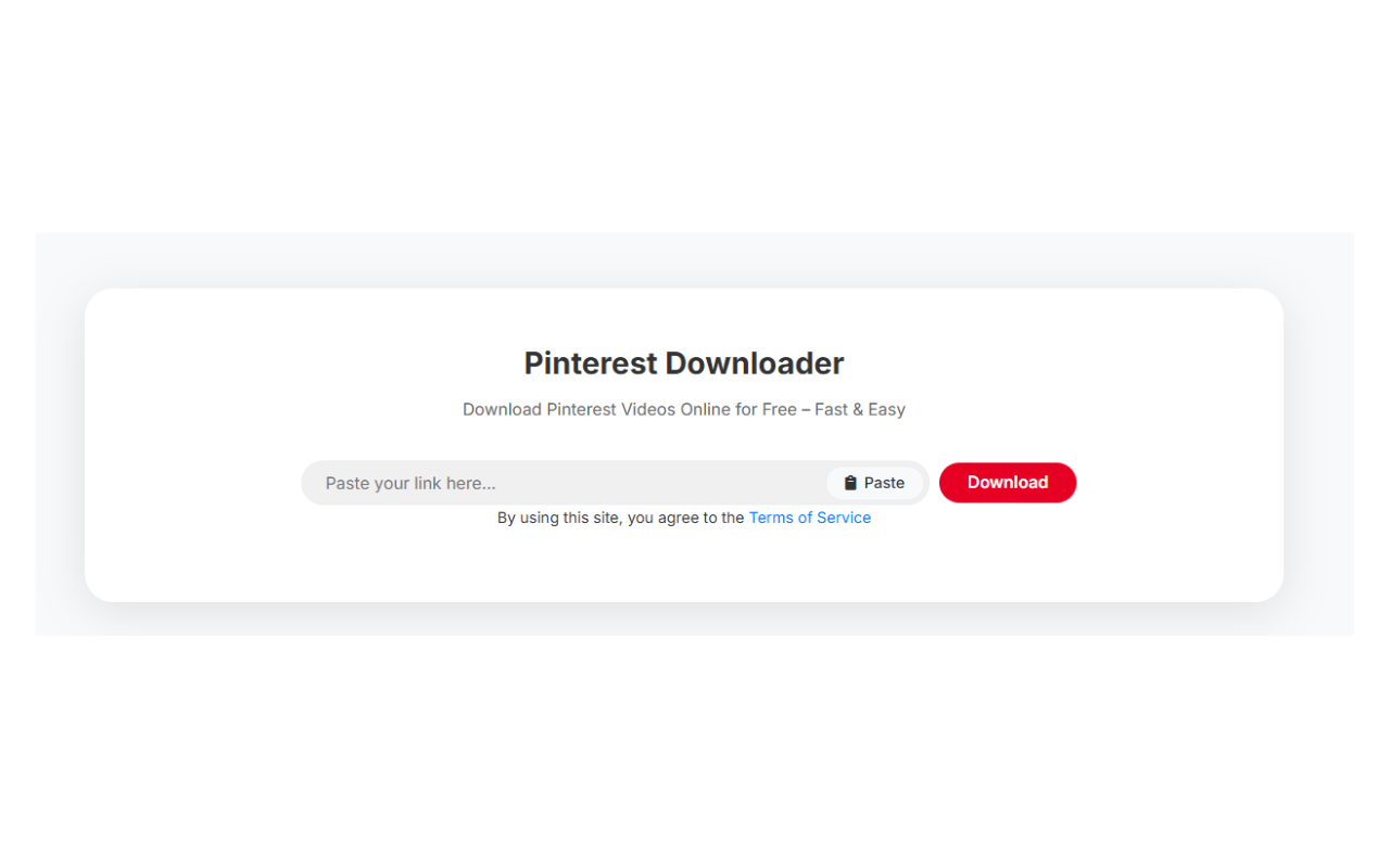 Pinterest video Downloader