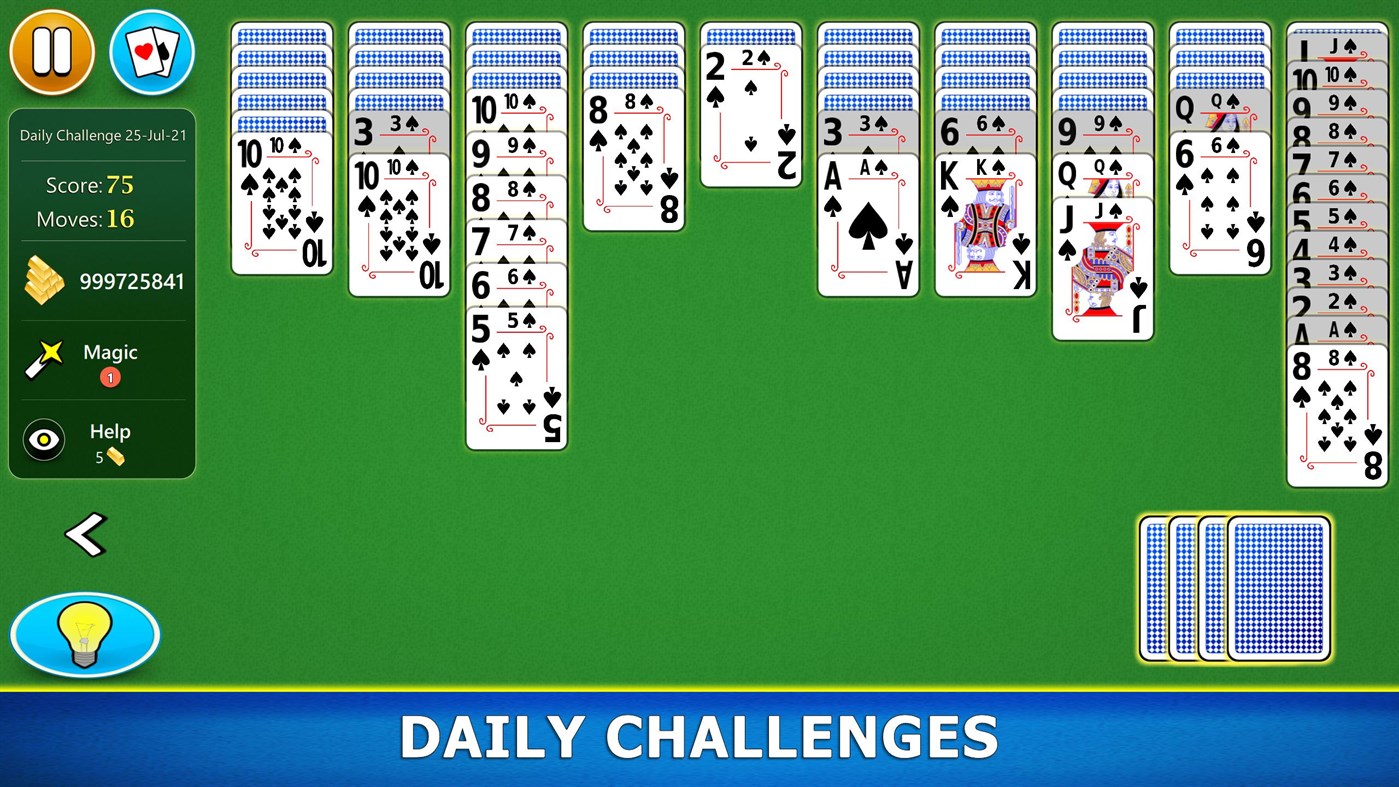 #6. Spider Solitaire Mobile (Windows) 由: G Soft Team