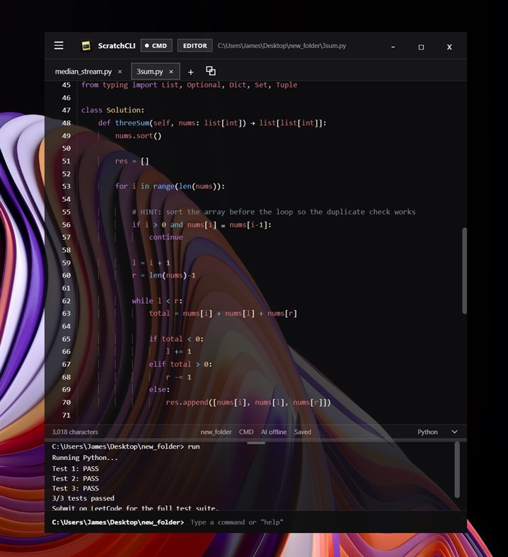 #2. ScratchCLI (Windows) Με: deadat18