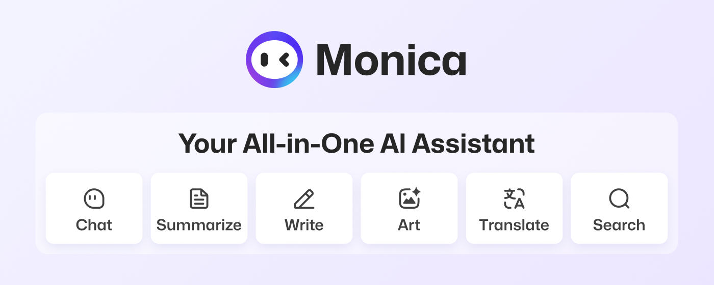 Monica - Your AI Copilot powered by ChatGPT marquee promo image