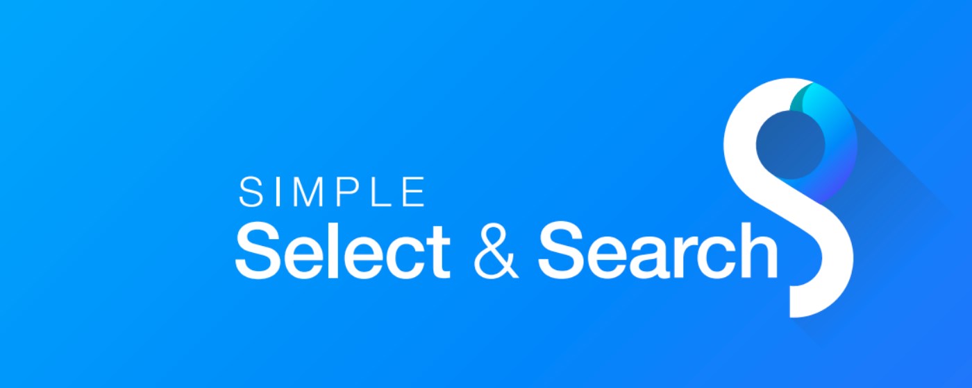 Simple = Select + Search marquee promo image