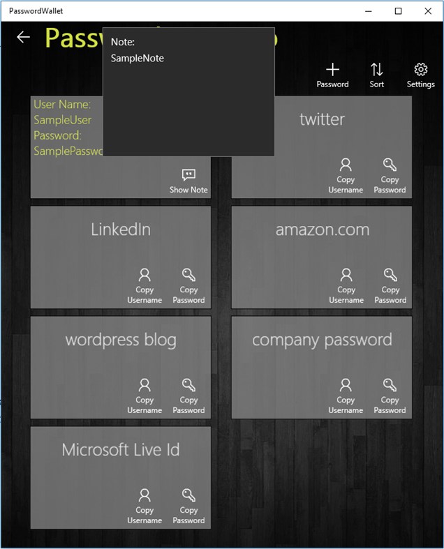 #1. PasswordWallet (Windows) 由: Gergely Kalapos