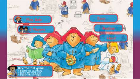Paddington Bear Memory Game Screenshots 1