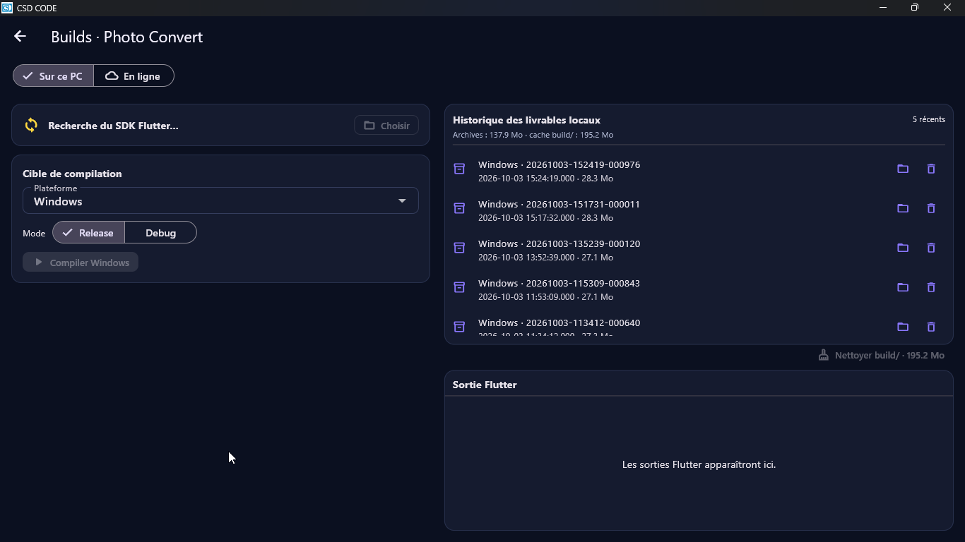 CSD CODE screenshot