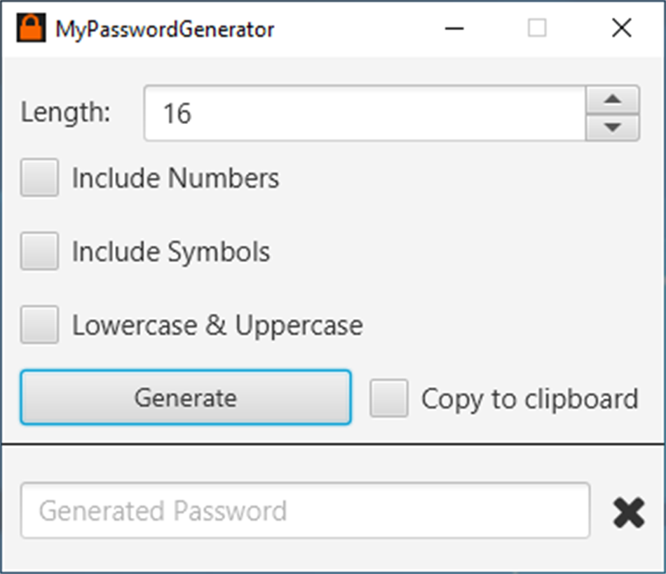 MyPasswordGenerator (Windows) 由: Jan M. Behrens