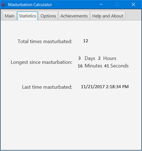 Masturbation Calculator screenshot 2