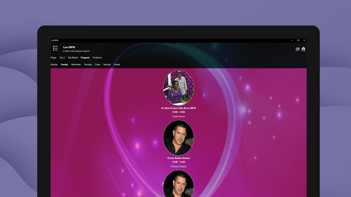 #3. Live 99Fm (Windows) By: ANTHONY ANGILA