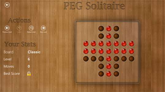 Peg Solitaire HD screenshot 1