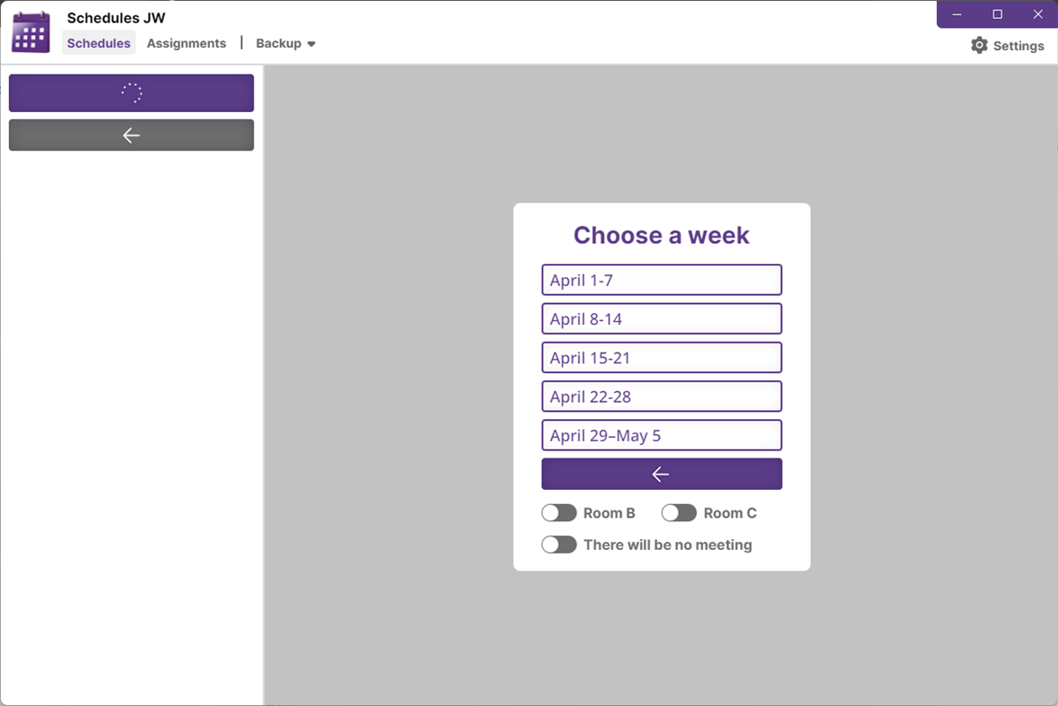 #2. Schedules JW (Windows) 作者: From Brother to Brother