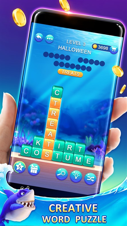 #2. Words Game 2020: Ocean Stack Crush (Windows) 来自: Word Puzzle Game