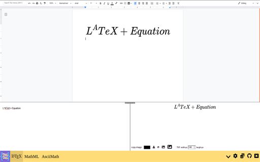 Math Equations Anywhere - LaTeX to Image Extension