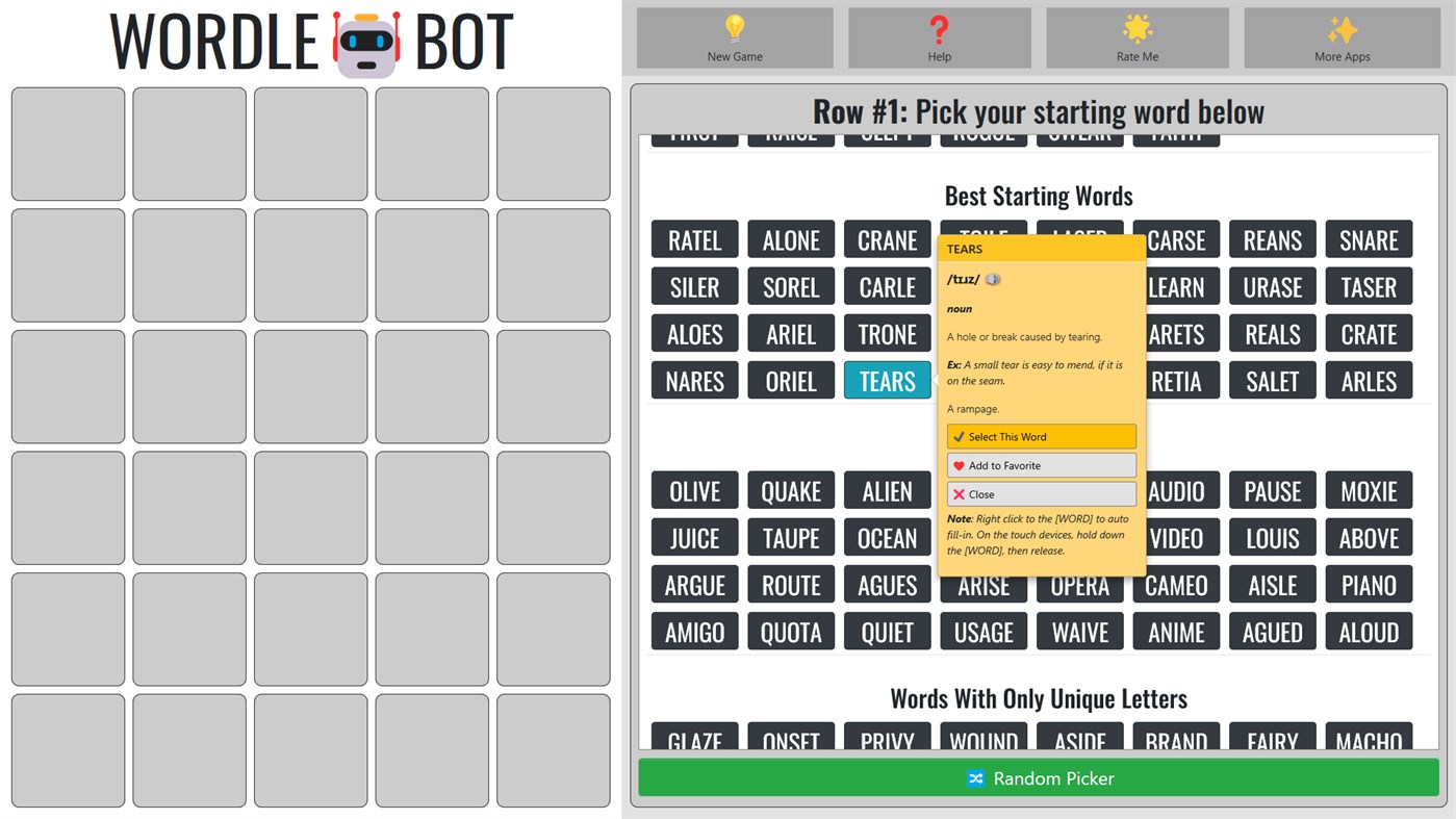#7. Wordle Bot (Windows) Podle: My App Catalog LLC