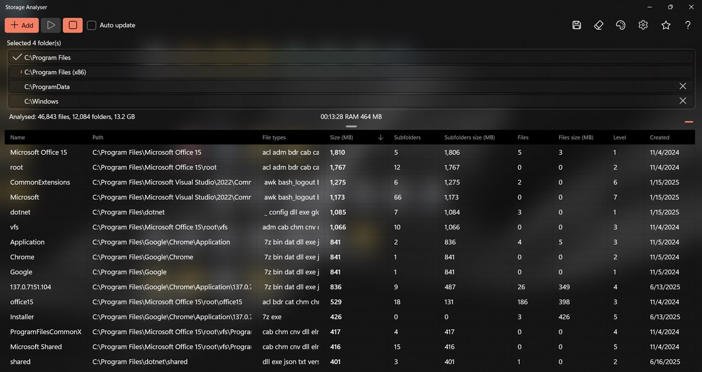 #7. Storage Analyser (Windows) Av: Alexander Komarov