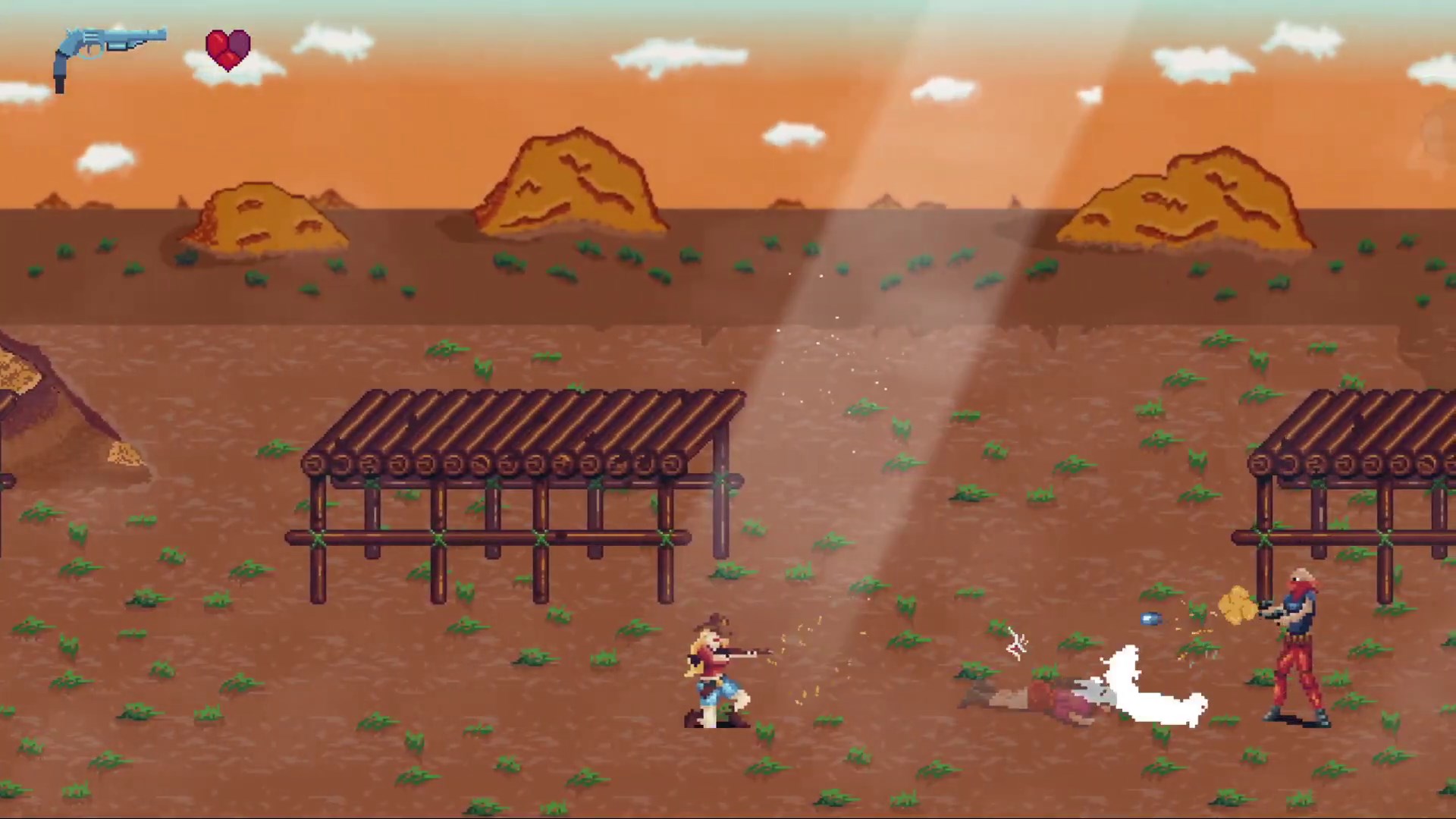 Cowboys 遊戲戰鬥畫面