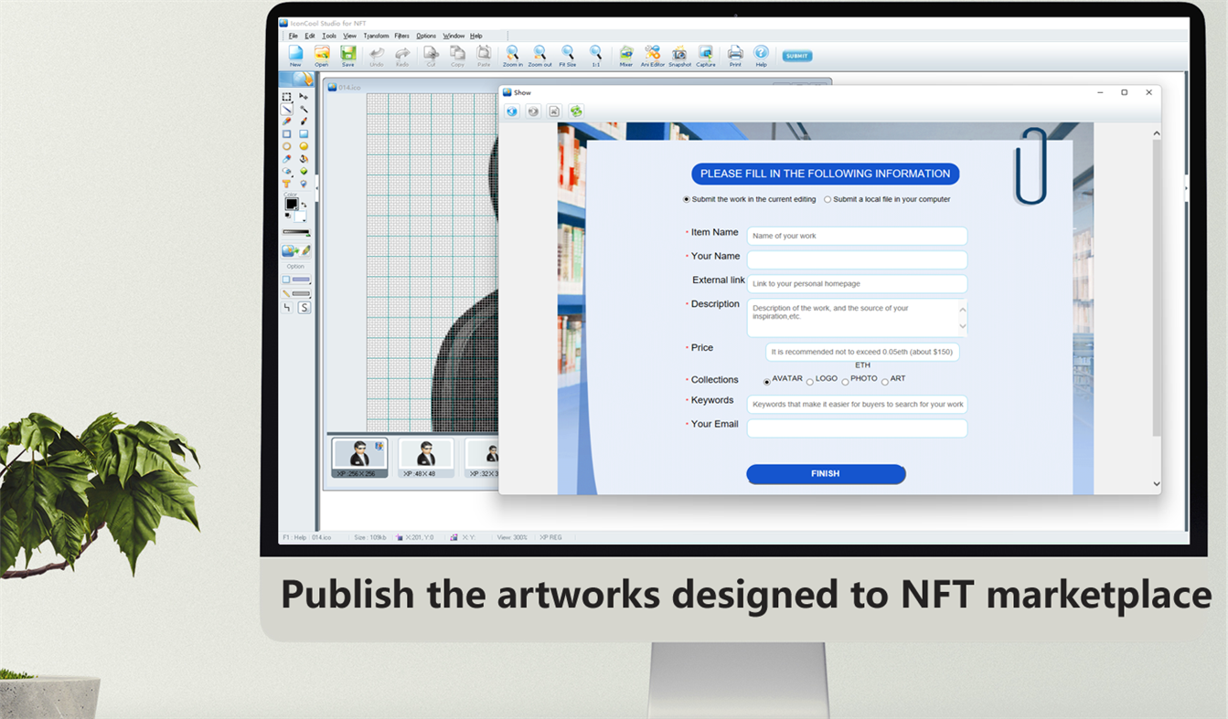 #2. NFT Artwork Maker Pro - IconCool Studio for NFT (Windows) Von: Newera Software Technology Inc.