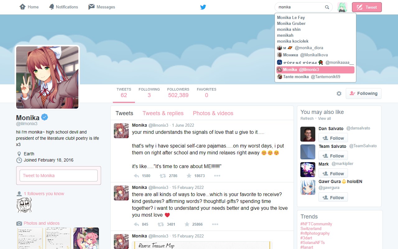 Old Twitter Layout (2024)