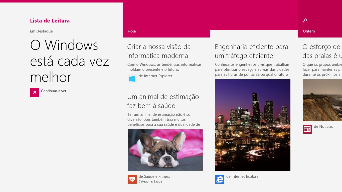 aplicação lista de leitura para store