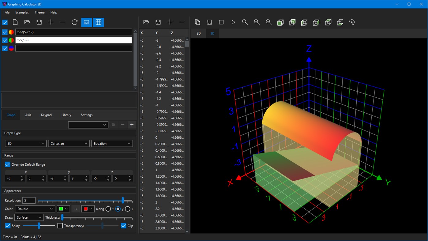 #2. Graphing Calculator 3D (Windows) 由: Saeid Nourian