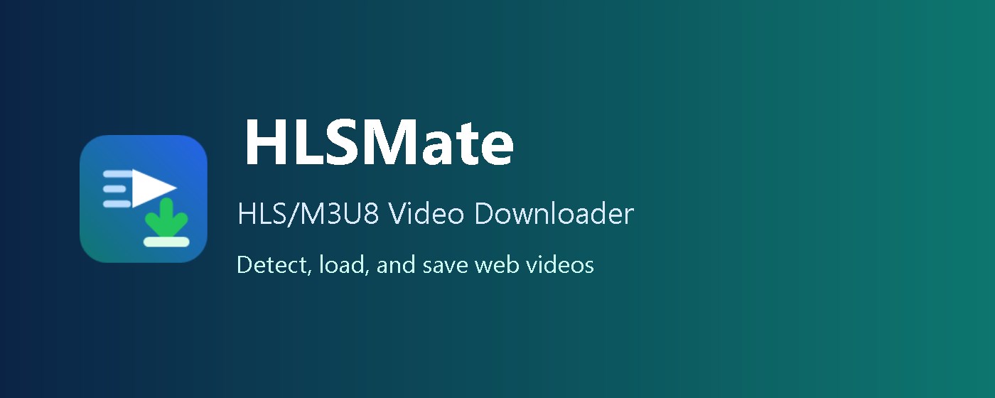 HLSMate - HLS/M3U8 Video Downloader marquee promo image