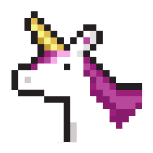 20 mẫu cute unicorn pixel art thú vị để vẽ trên máy tính hoặc thiết bị di động