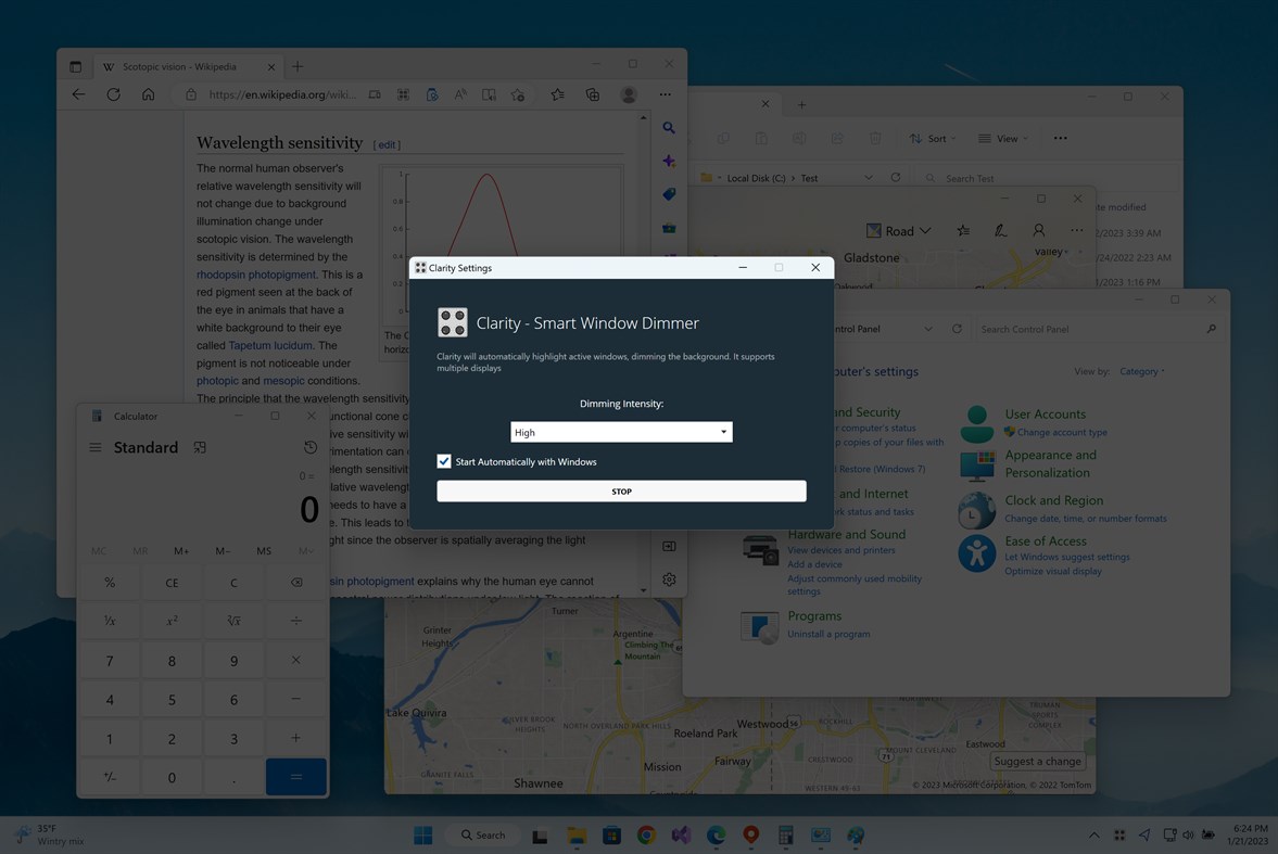 #3. Smart Window Dimmer (Windows) 来自: EvlarSoft LLC