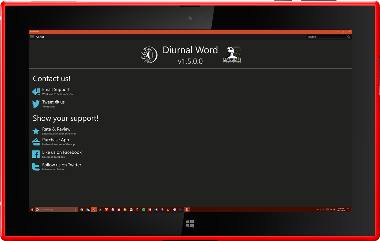 #6. Diurnal Word (Windows) 由: Manumit the Mind
