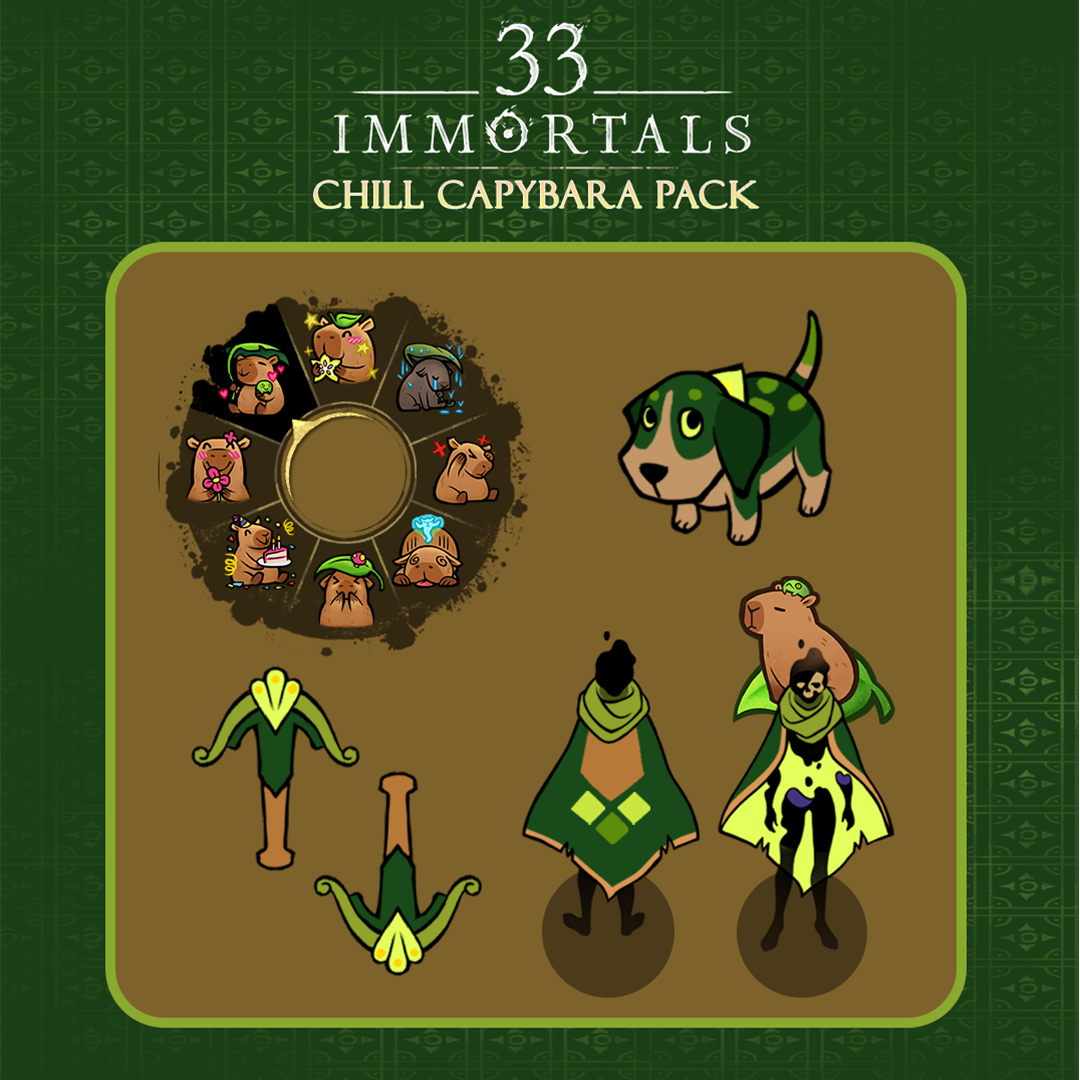 33 Immortals® – Chill Capybara Pack