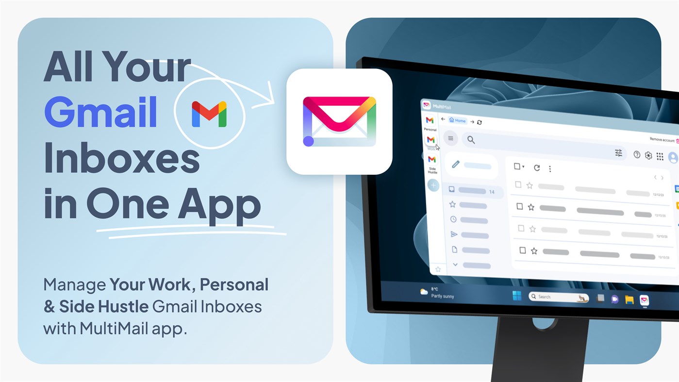 #1. MultiMail - Multi-Account Email Client (Windows) โดย: Wuxxu