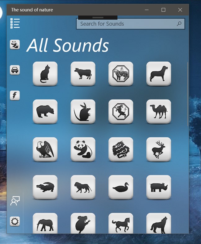 #1. The sound of nature (Windows) By: singhwong