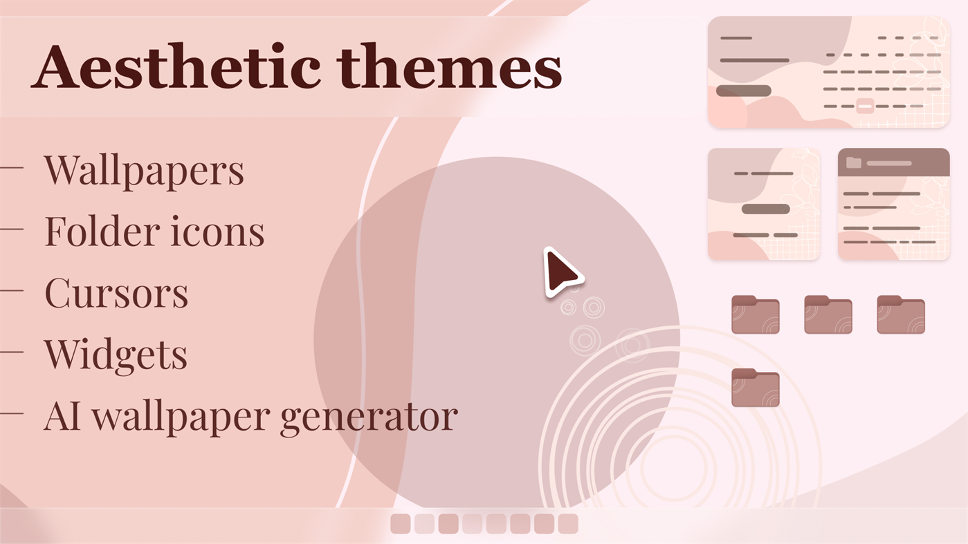 #1. Aesthetic Desktop Themes - HD Wallpapers & Widgets (Windows) Podle: Simpledio LLP