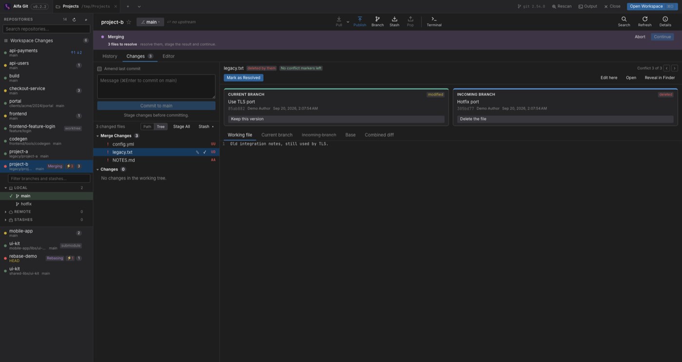 #3. Alfa Git (Windows) بواسطة: pipedev