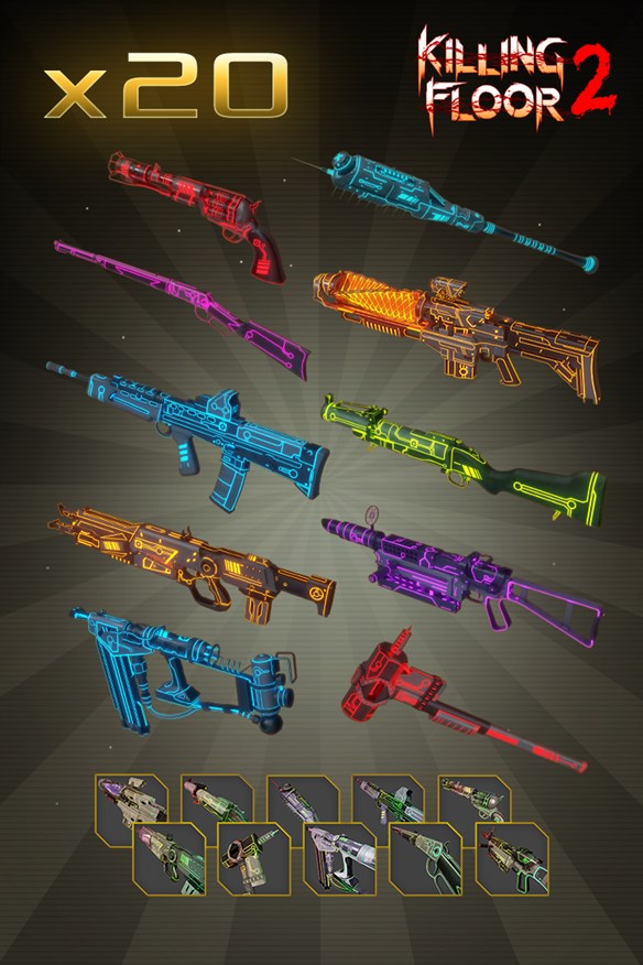 Neon MKVI Weapon Skin Bundle Pack Xbox Series X|S and Xbox One cover art