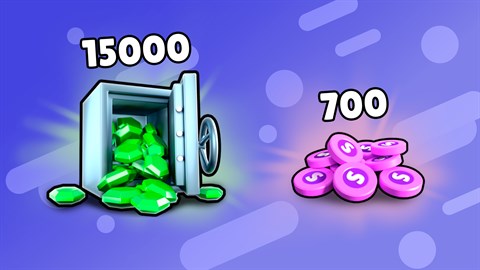 15000 edelstenen + 700 Stumble-tokens