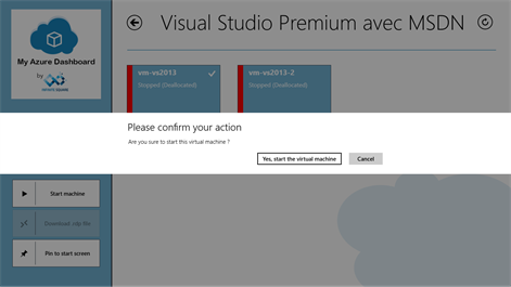 Screenshot: My Azure Dashboard