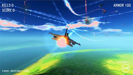 aerial combat simulator screenshot 1