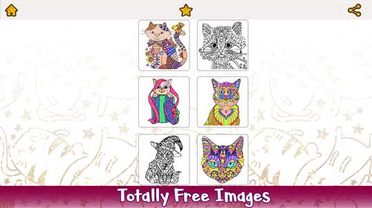 Cats Glitter Color by Number - Animals Coloring Book screenshot 1