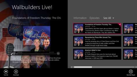 Wallbuilders Live! Screenshots 1