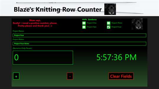 Blaze's Knitting Row Counter screenshot 6