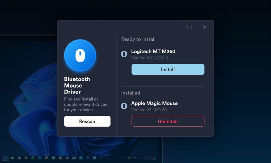 Bluetooth Mouse Driver (Windows) Podle: AC Software