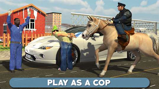 Police Horse Chase 3D - Arrest Crime Town Robbers screenshot 1