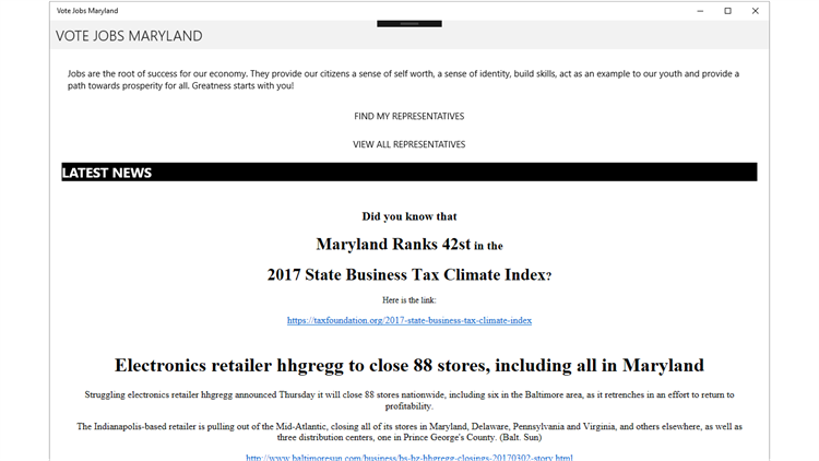 Vote Jobs Maryland - PC - (Windows)