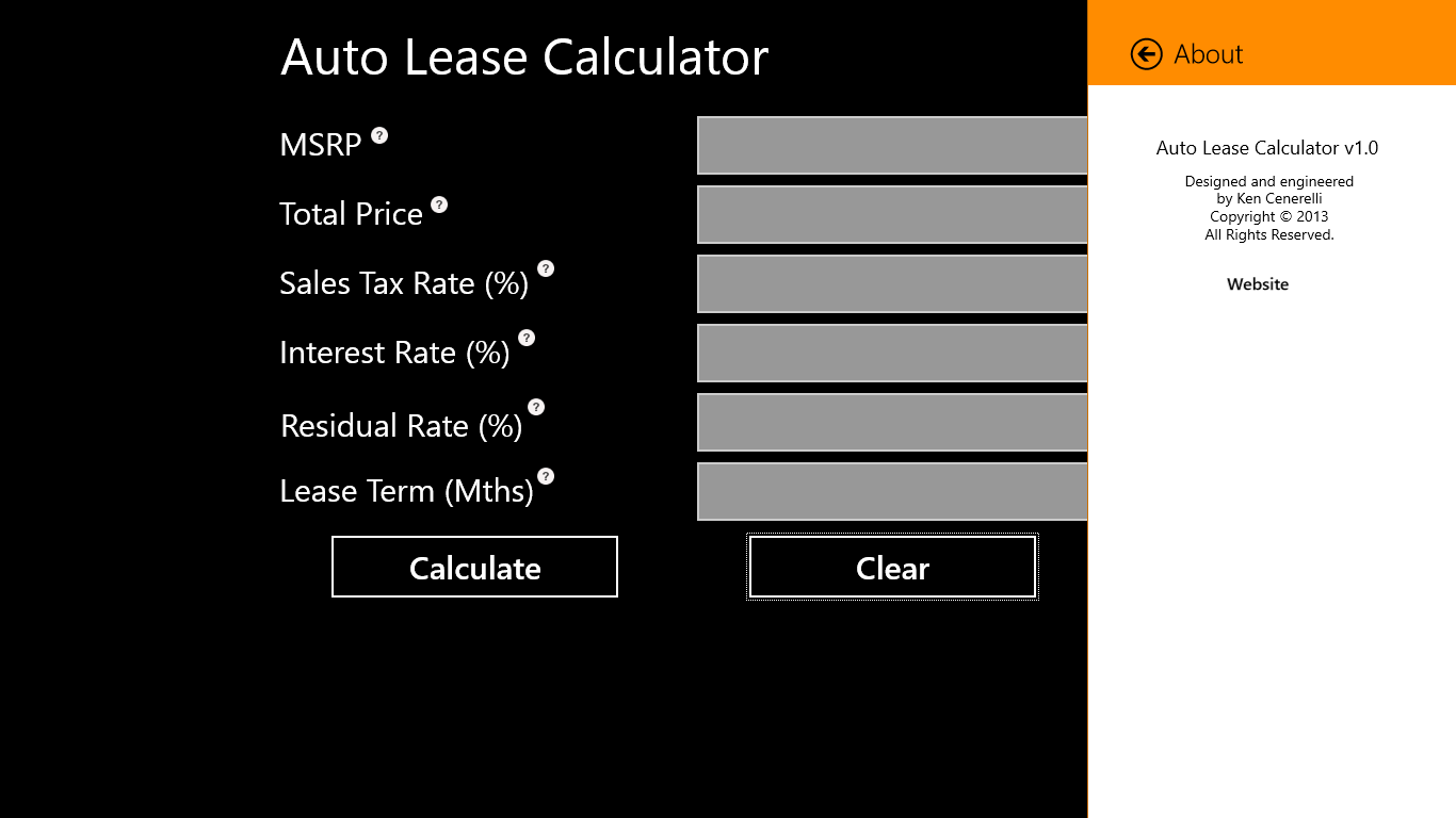 Auto Lease Calculator For Windows 10 PC Free Download - Best Windows 10 ...