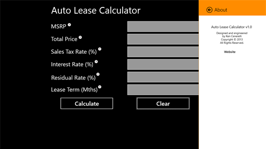 Auto Lease Calculator screenshot 5