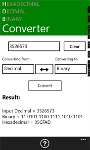HexDecBinConverter screenshot 5